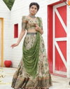 Pc 379 Kalamkari Printed Designer Malhari Silk Lehenga Choli Wholesale Online